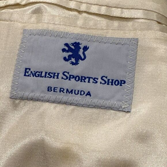 English Sports Shop Bermuda Linen Sports Coat 2 Button Blazer Mens Sz 39R - Picture 5 of 7